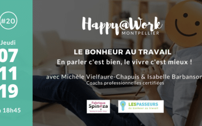 Meetup Happy@Work #20 – 7 Novembre 2019 à Montpellier